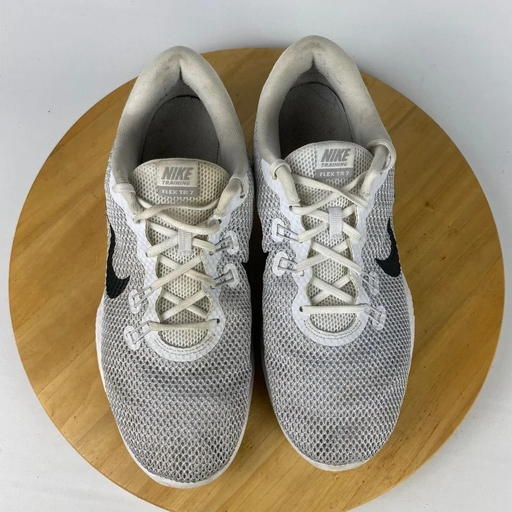 Nike Flex Trainer Womens Size 11 White Shoes Sneakers‎ Running 898479-100
